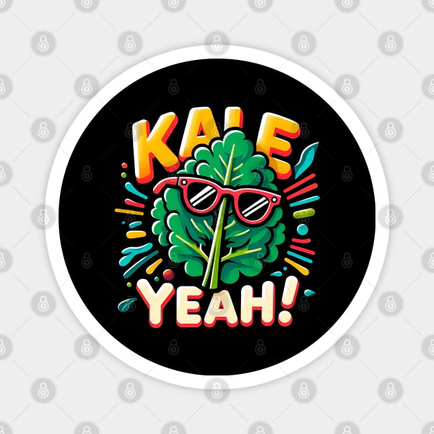 Kale Yeah! Gardening Lover Gift Magnet by T-shirt US